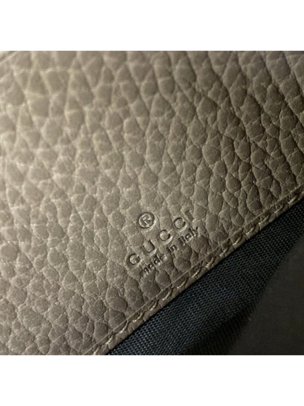 Gucci Wallet GG Marmont Double Bicolor Continental Light Brown Leather - Picture 6 of 7